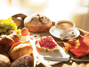 Frühstücksbuffet im Ferienhotel Hohenbogen